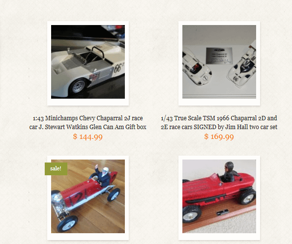 scale model race cars